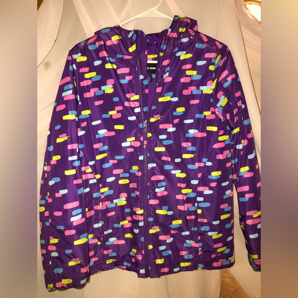 Girls puffy winter jacket size large from lands end